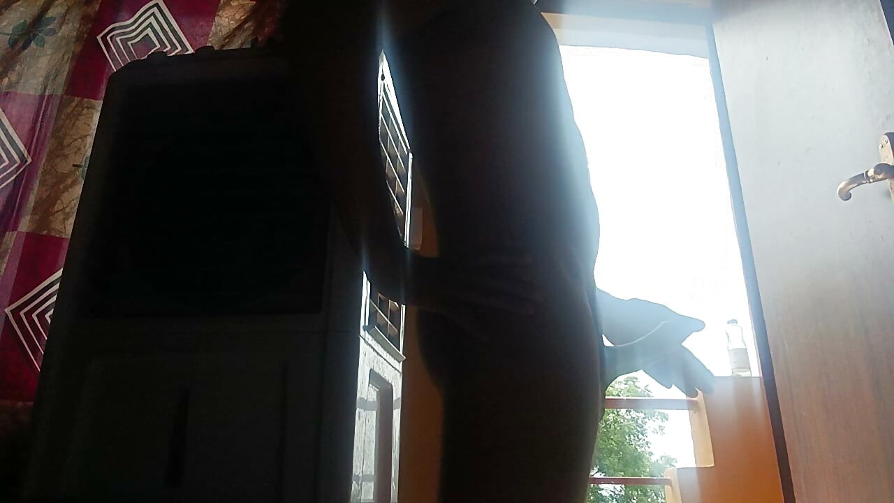 Outside Balcony Masturbated Huge Cock