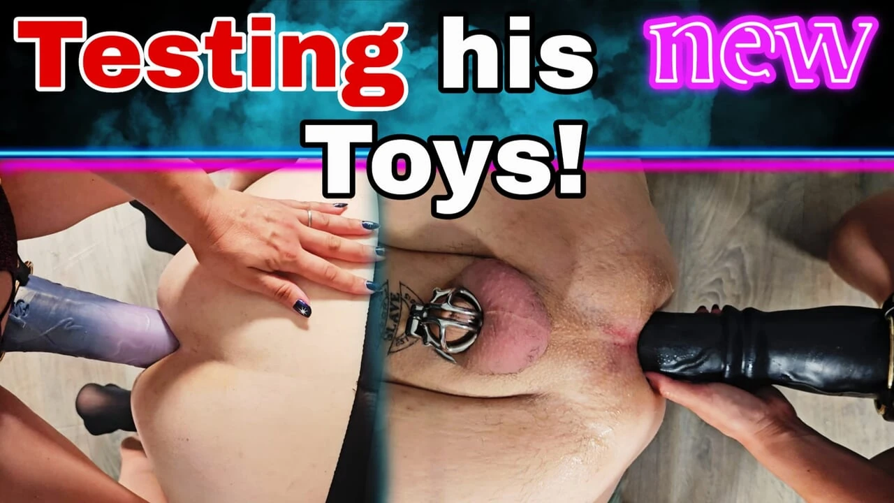 Treinando zero maratona anal! Testando os enormes brinquedos novos da Zero! Cinta-caralho bondage bdsm escravo real caseiro amador milf