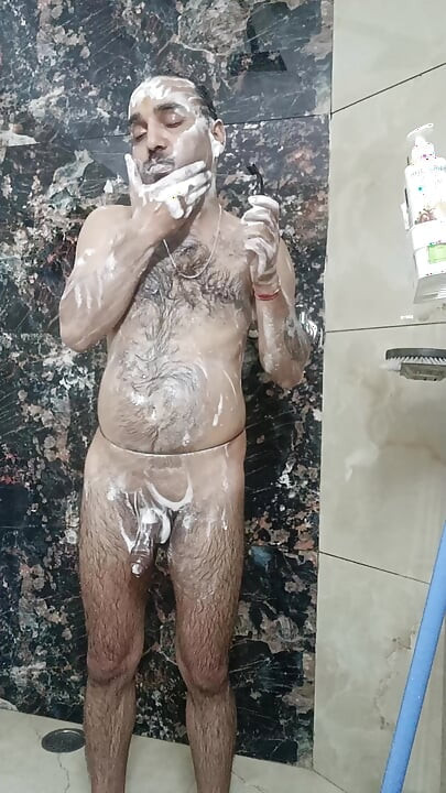 indian desi man sex and show shower shoe and masterbation