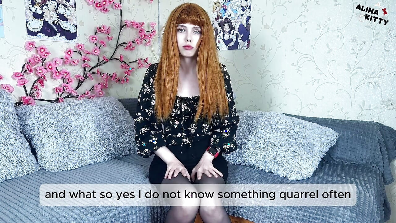 Redhead Stepsis Invited Me to Her Room, We Chatted and She Gave Me Her Soaking Wet Pussy