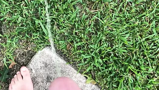 arka bahçe pissing