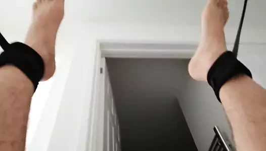 Titreşimli butt plug bacaklar başın üzerinde