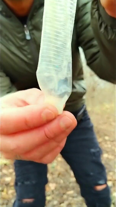 Found Friends Condom - Jerk with Used Condom and Eating Mixed Cum