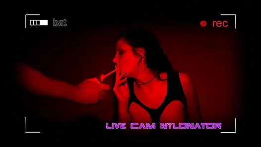 Nylon Girl Bound and Fucked Hard in Wild BDSM Session