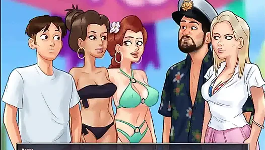 Summertime saga: college-möpse-wettbewerb am strand, episode 204