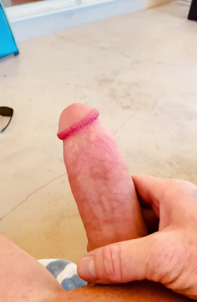 Stroking my big cock