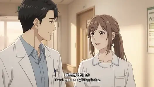 Doctor close the clinic earlier and seduce his nurse for blowjob