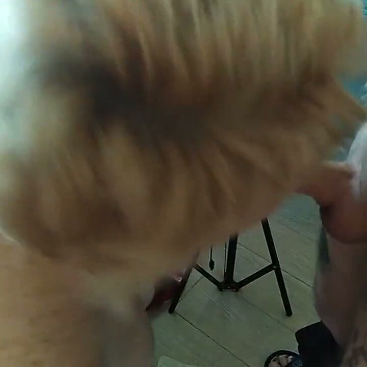 Milf BBW sucks my cock and gets a mouthful of cum 3