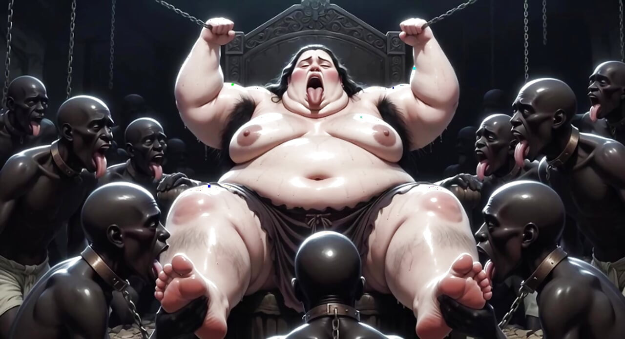 SSBBW Queen Covered in Slave Tongues - Intense Body Worship Orgasms
