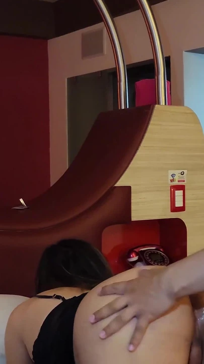 Captivating moment from "Big stepbrother finds me alone in the room and makes me his whore"