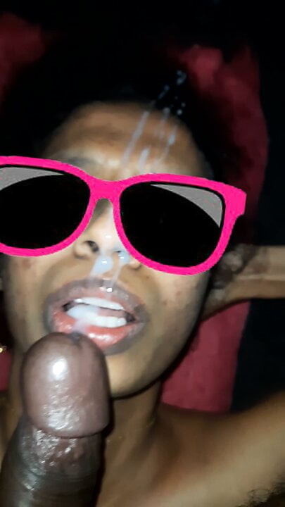 Sexy wife cum face