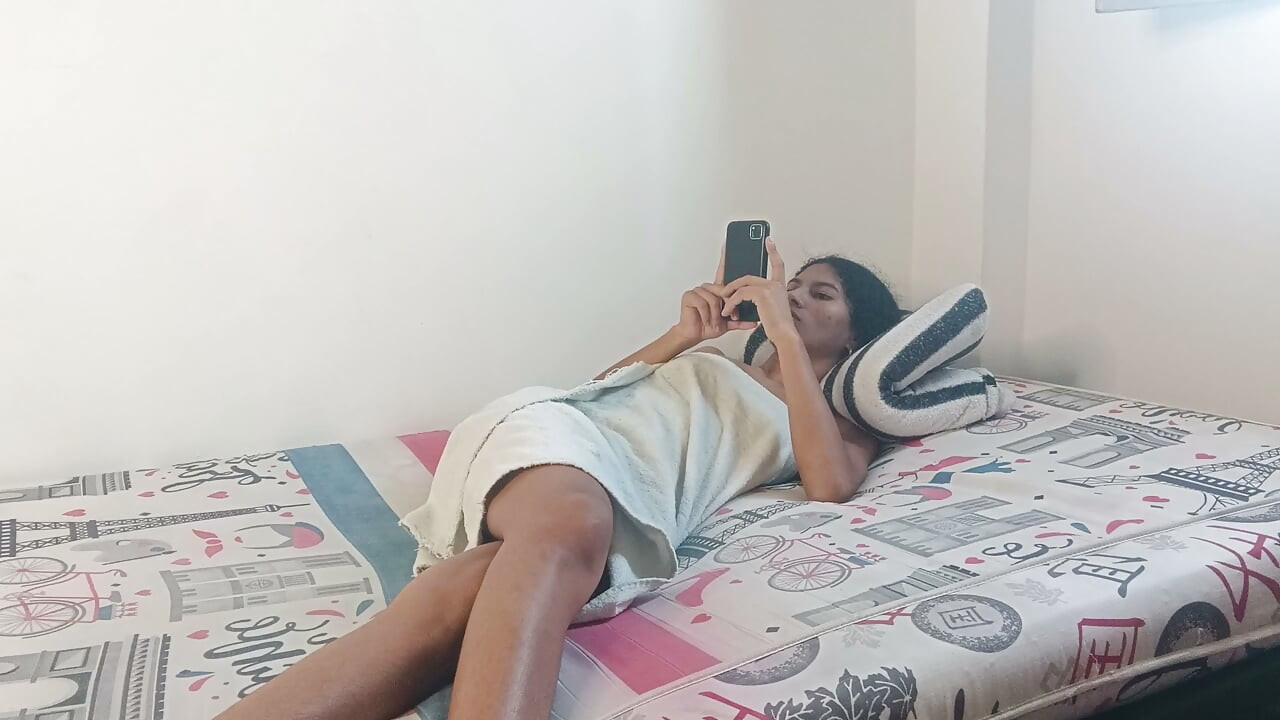 I give my neighbor's pussy a good lick and then she sucks my cock