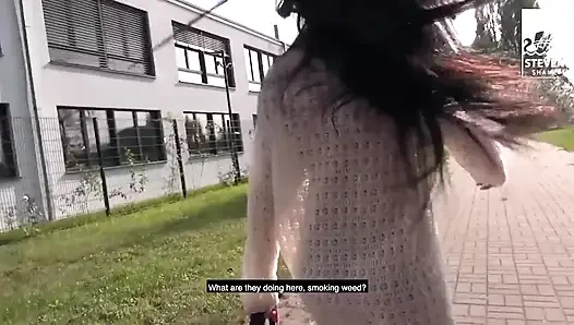 Real homemade sex + outdoor 3some in Germany : Lullu Gun & Jason Steel - StevenShame Dating