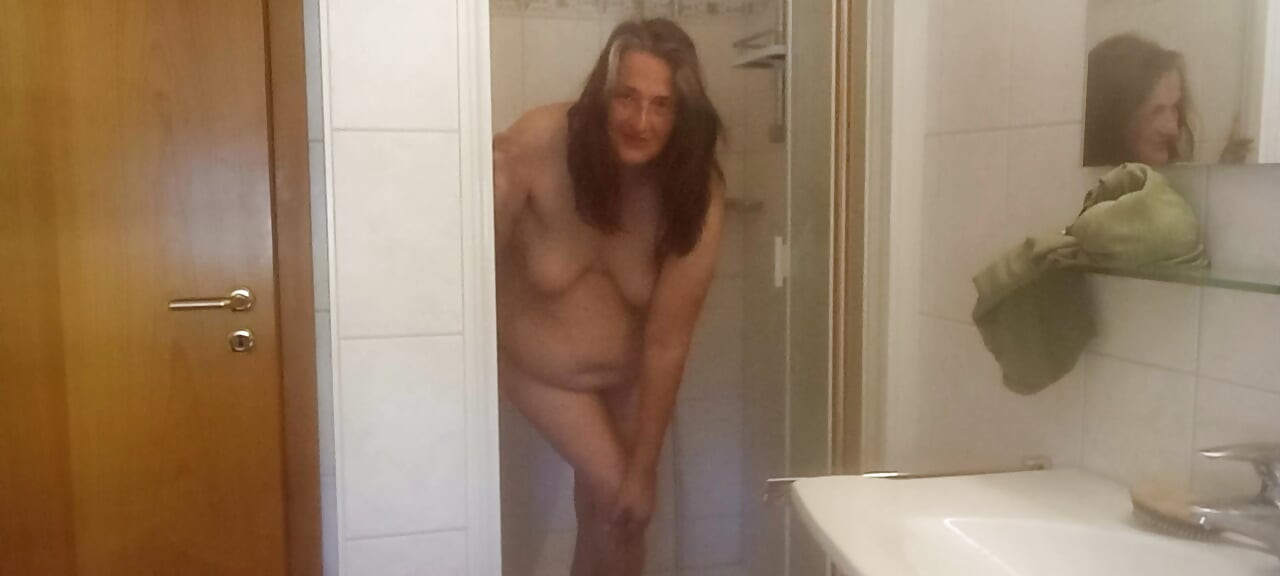 The scent of last night mature MILF in the shower 52 and uncensored