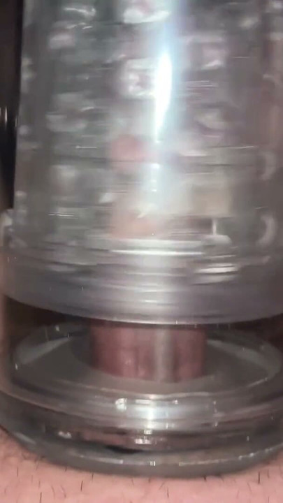 small foreskin cock masturbations toy wank and cum | Clip 1