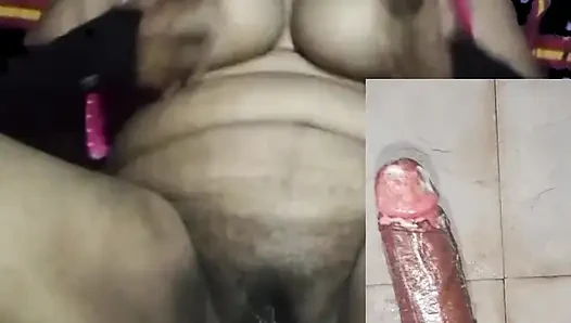 Video call ibu rumah tangga India bersetubuh dengan suami memek istri yang haus