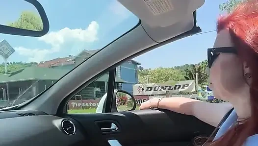 Video spontan sange di dalam mobil