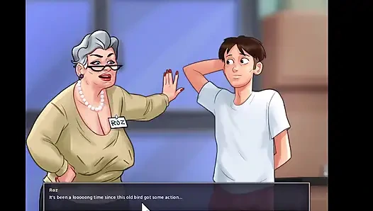 Yaz mevsimi efsanesi: yaşlı Roz'un sikini siktim