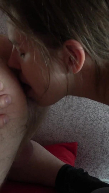 Unforgettable moment from "After good facefuck and rimming i cum on her tits"