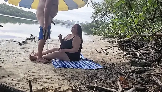 Almost caught fucking at the river - Exclusive on FapHouse
