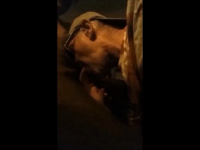 Sucking My Good Buddy in Low-lit Living Room