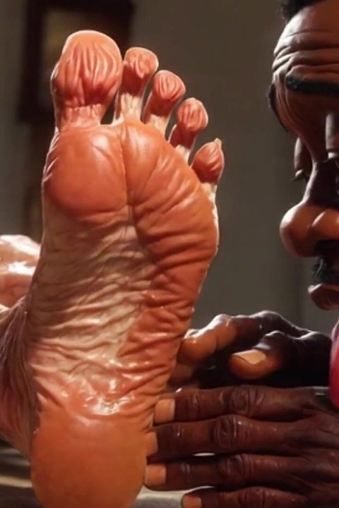 Very Old Granny Feet Oiled & Licked - Intense Sole Worship