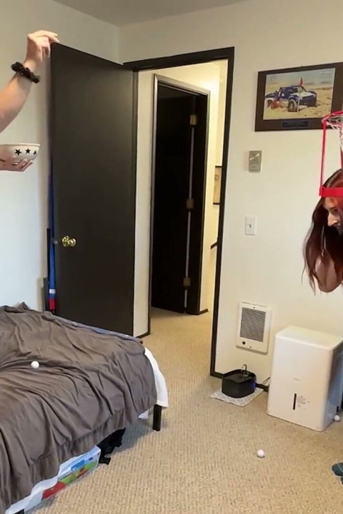 Redhead Lesbians Ruby and Raven Bounce Onto the Court