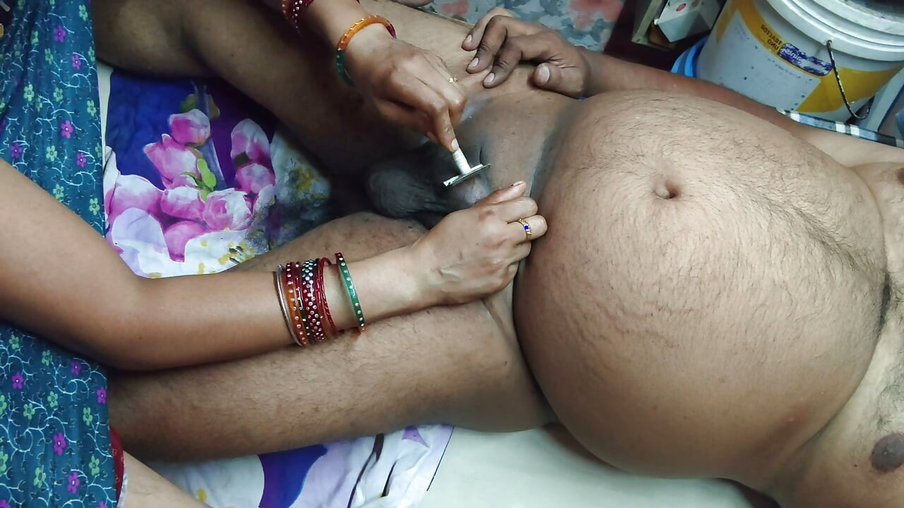 He had his pubic hair cleaned by his neighbors' wife and enjoyed the