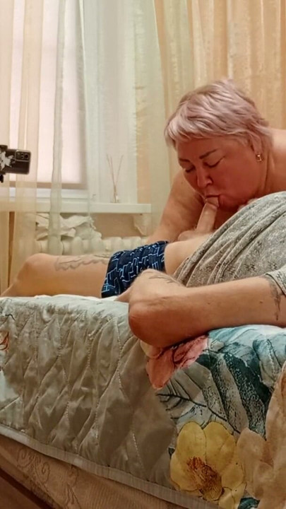Mother-in-law's mouth makes my dick cum | Clip 1