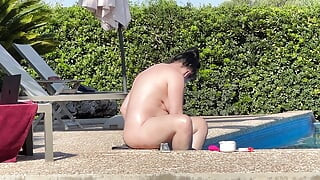 shamelessly at the hotel pool