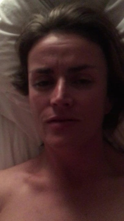 Katie's cum face