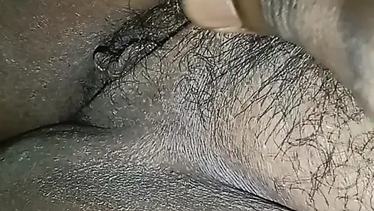 I stroked my wife's thick pussy.Part 1