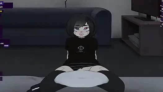 My dystopian robot girlfriend, Letting her take the lead on me.