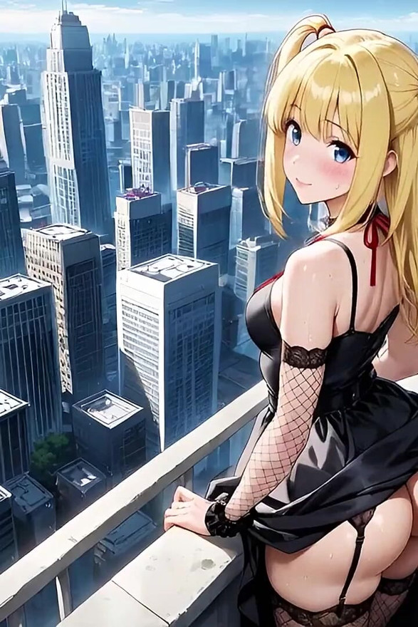 Amane Misa Seduced Light on the Roof of the Headquarters in the Ai Adaptation of Death Note
