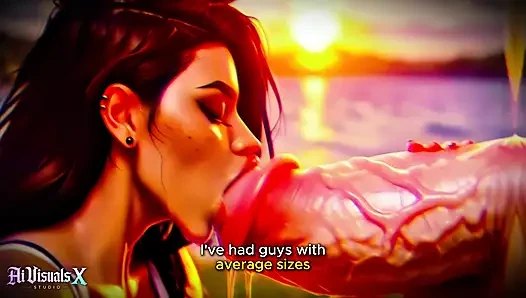 (4k) yapay zeka 3 boyutlu animasyonlu porno - latin baddie büyük beyaz yarağa tapıyor (ırklararası asmr) - yapay zeka görselleri x