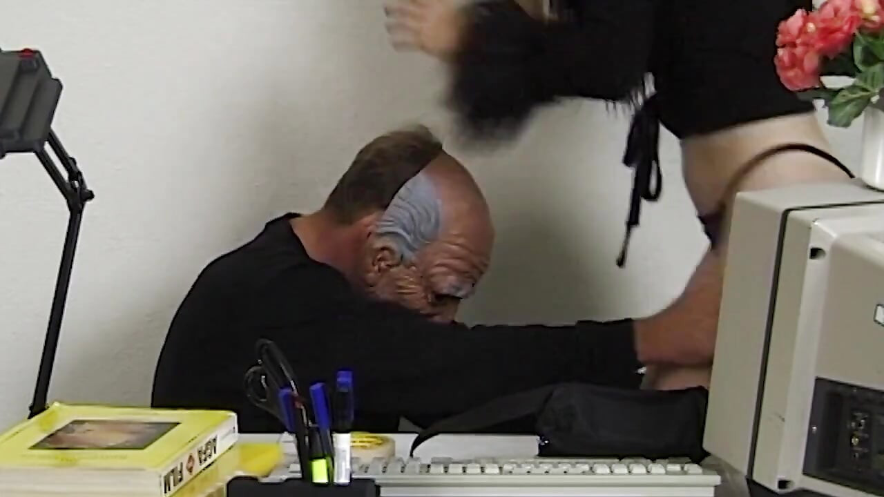 Blindfolded Blonde Slut Fucked by Creepy Masked Stud