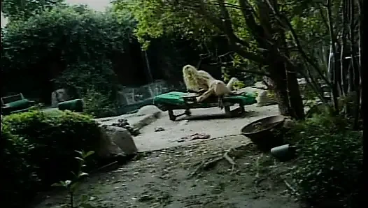 Klassische blonde milf im freien hart genagelt