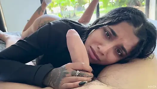 Busty Indian Wiggles Her Ass on a Huge Cock- Yasmina Khan