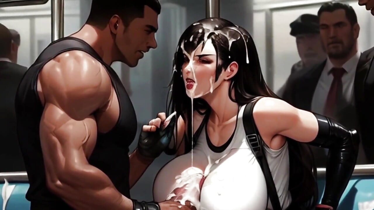 미시 기차에서 따먹히는 티파