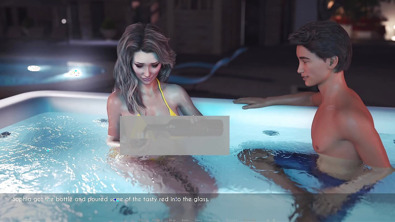 Awam Sophia Real Fuck - How Far Will Sophia Go with Sam? Part 1: From the Party to the Backyard Jacuzzi