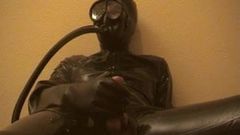 Direct Cumshot in heavy Rubber and Latex