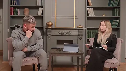 Fucked a sexy busty psychologist to orgasm