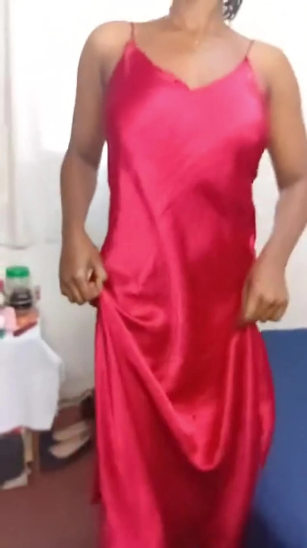 oung Black Woman with Beautiful Big Breasts Stunning Ebony Beauty