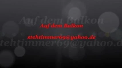 Auf dem Balkon