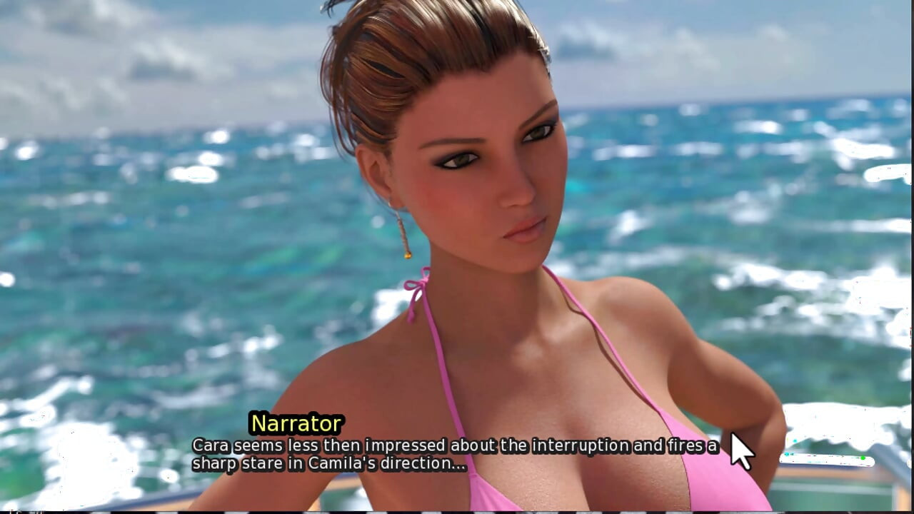 جزيرة الفاسقة - لطيفة على اليخت