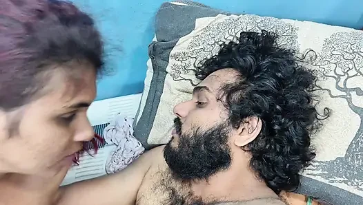 Hot deep lip lock in nude romance