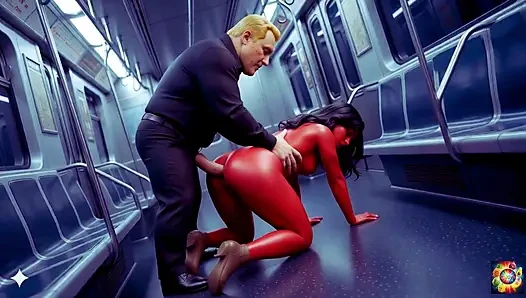 Secret Metro Romance - AI Hentai ASMR