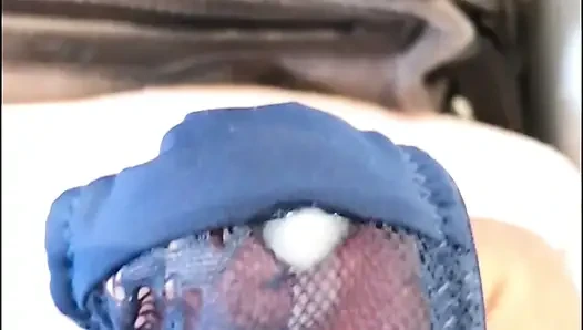 Wife sent a video and asked to cum on her panties