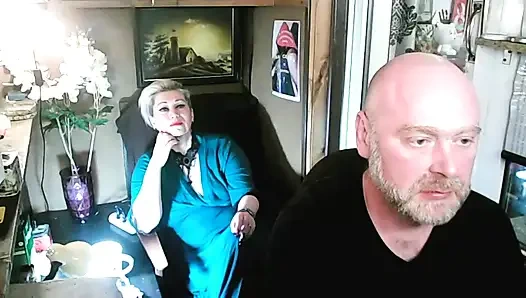 Dangerous intimate games with nipples, pussy and mouth of his beloved slut wife, exposed to the public))