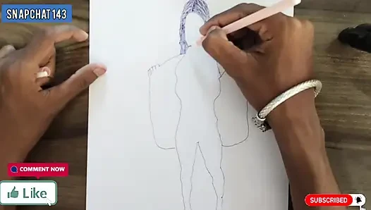 Hintli evli kadın makinede dikiş dikiyor ama başka düşünceleri de var.